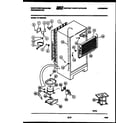 White-Westinghouse RT199MCH0 system and automatic defrost parts diagram