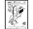 White-Westinghouse RT195MCV0 system and automatic defrost parts diagram
