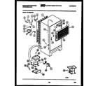 White-Westinghouse RT196MCH0 system and automatic defrost parts diagram