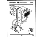 White-Westinghouse PRT217MCV0 system and automatic defrost parts diagram