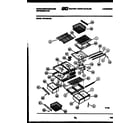 White-Westinghouse RT215MCV2 shelves and supports diagram