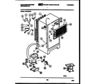 White-Westinghouse RT215MCF2 system and automatic defrost parts diagram