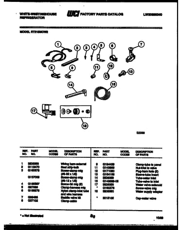 Ice maker installation parts
