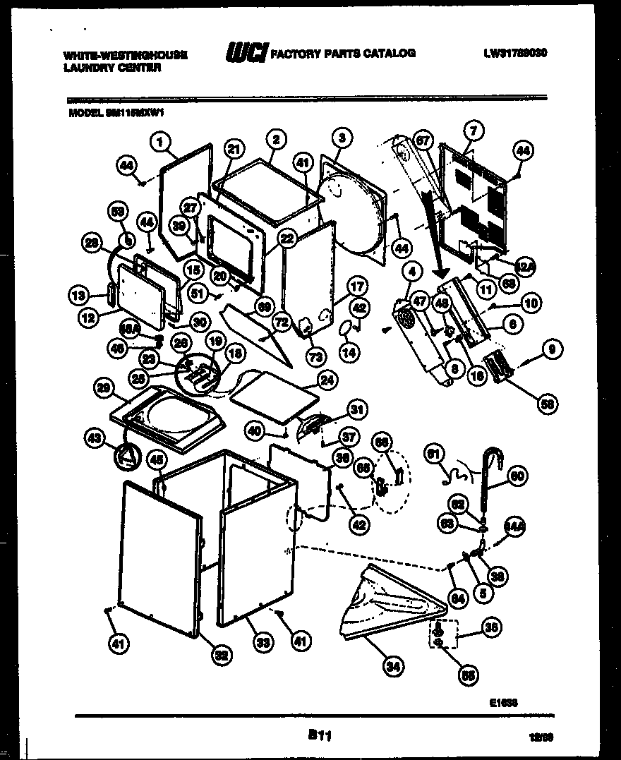 Cabinet parts and heater