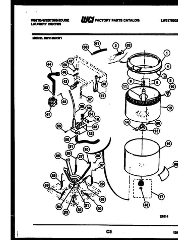 Tubs, water valve and lid switch
