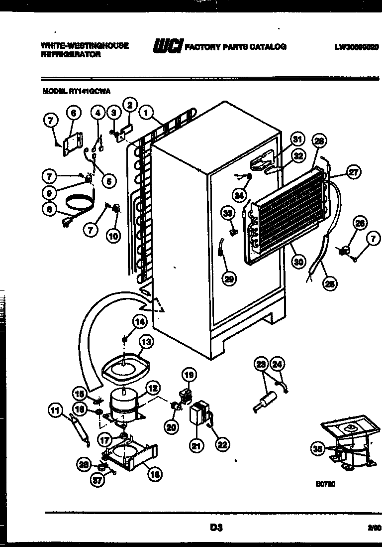System and automatic defrost parts