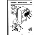 White-Westinghouse RT155MCD1 system and automatic defrost parts diagram