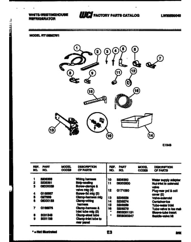 Ice maker installation parts
