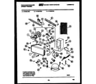 White-Westinghouse FU169LRW4 system and automatic defrost parts diagram