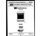 White-Westinghouse PGF300HXW3 cover page diagram