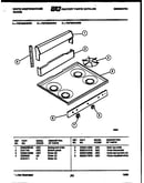Backguard and cooktop parts