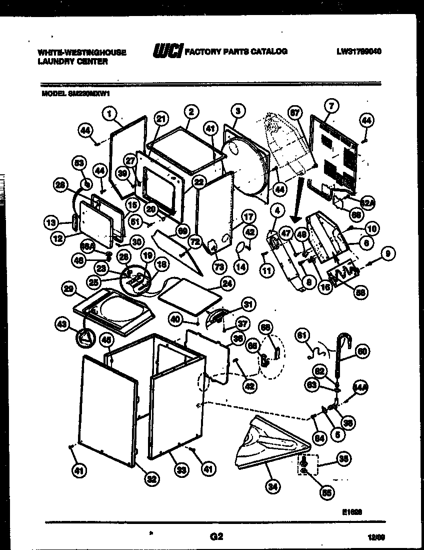 CABINET PARTS AND HEATER