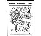 White-Westinghouse SM230MXD1 cabinet parts and heater diagram