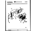 White-Westinghouse AC055N7A1 cabinet parts diagram