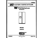 White-Westinghouse RS249MCF0 front cover diagram