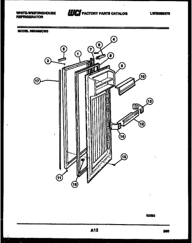 Refrigerator door parts