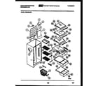 White-Westinghouse RS249MCW0 shelves and supports diagram