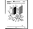 White-Westinghouse RS249MCW0 system and automatic defrost parts diagram