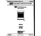 White-Westinghouse KF214KDW2 cover diagram