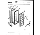 White-Westinghouse RS227MCF0 freezer door parts diagram