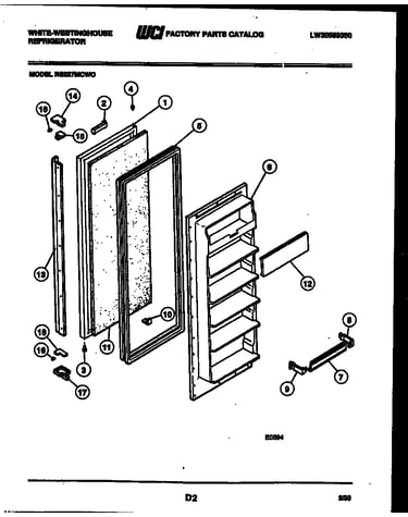 Freezer door parts