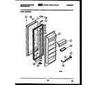 White-Westinghouse RS227MCH0 refrigerator door parts diagram