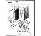 White-Westinghouse RS227MCF0 system and automatic defrost parts diagram