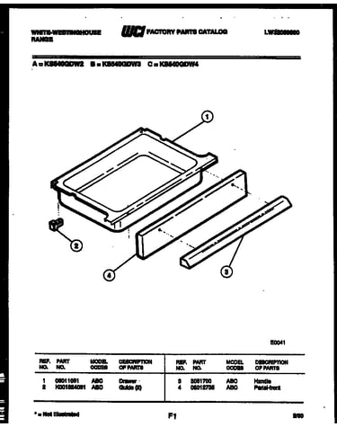 Drawer parts