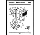 White-Westinghouse RTG216JCD3A system and automatic defrost parts diagram