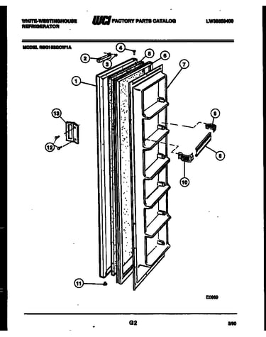 Freezer door parts