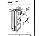White-Westinghouse RSG192GCV1A refrigerator door parts diagram