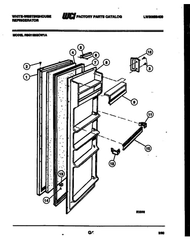 Refrigerator door parts