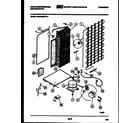 White-Westinghouse RSG192GCD1A system and automatic defrost parts diagram