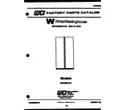 White-Westinghouse RS225MCV0 front cover diagram