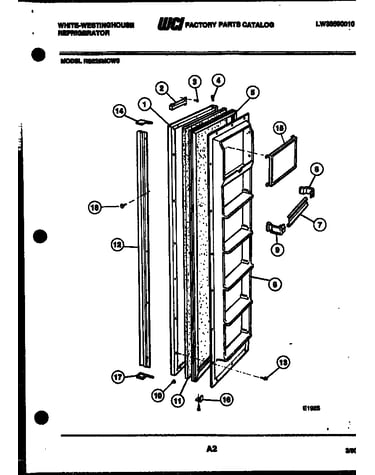 Freezer door parts