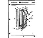 White-Westinghouse RS225MCH0 refrigerator door parts diagram