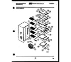 White-Westinghouse RS225MCW0 shelves and supports diagram