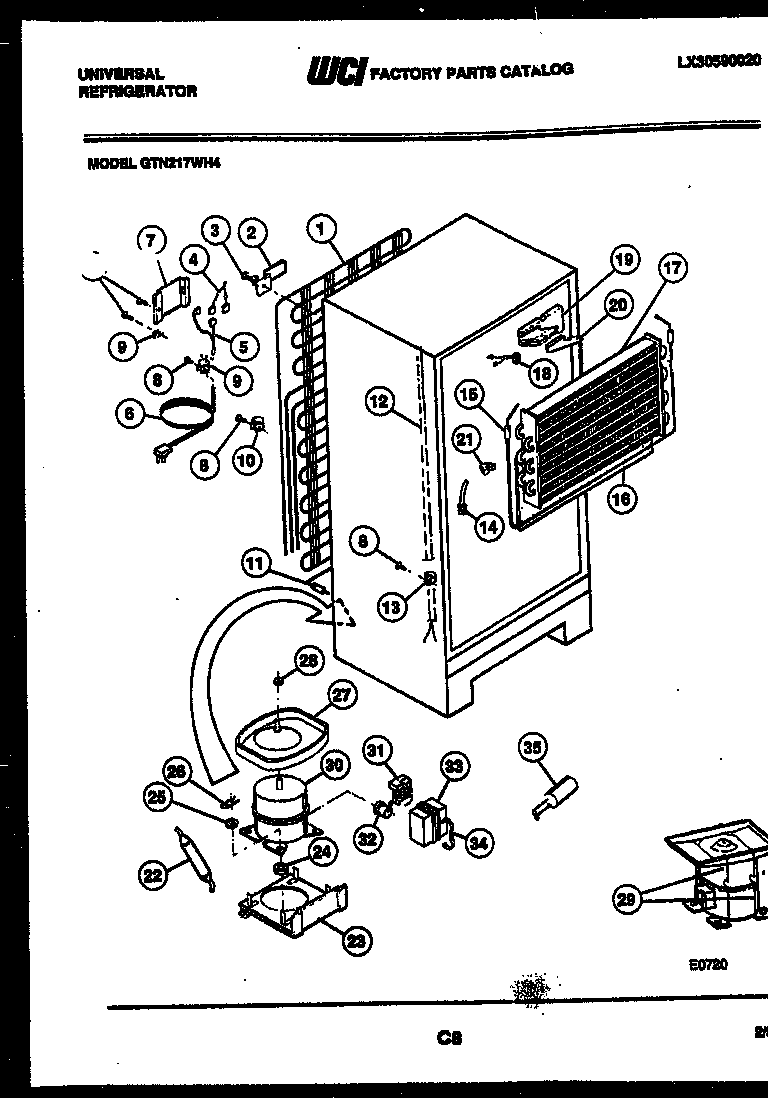 System and automatic defrost parts