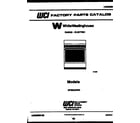 White-Westinghouse KF320JDD3 cover diagram