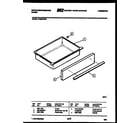 White-Westinghouse KF320JDH3 drawer parts diagram