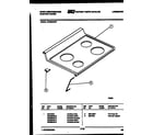 White-Westinghouse KF450GDD7 cooktop parts diagram