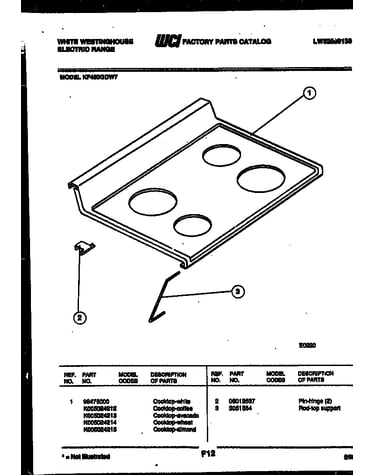 Cooktop parts