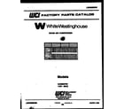 White-Westinghouse AC088N7B1 front cover diagram