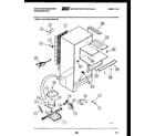White-Westinghouse ACG130NLD0 system and automatic defrost parts diagram