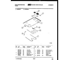 White-Westinghouse KS220GDW2 cooktop and broiler parts diagram