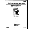 White-Westinghouse KF400GDV5 cover diagram