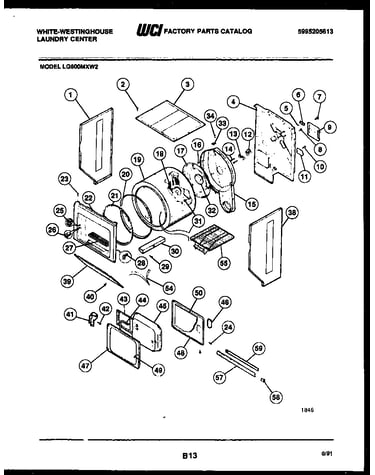 Cabinet and component parts