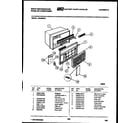 White-Westinghouse AS186N2K1 cabinet parts diagram