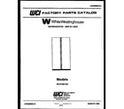 White-Westinghouse RS197MCF0 front cover diagram