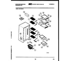 White-Westinghouse RS197MCF0 shelves and supports diagram